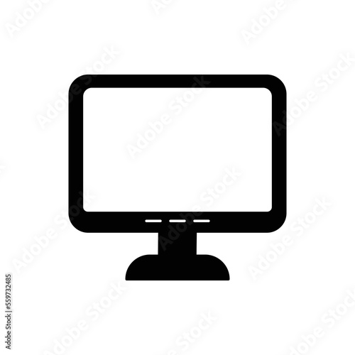 monitor icon. solid icon
