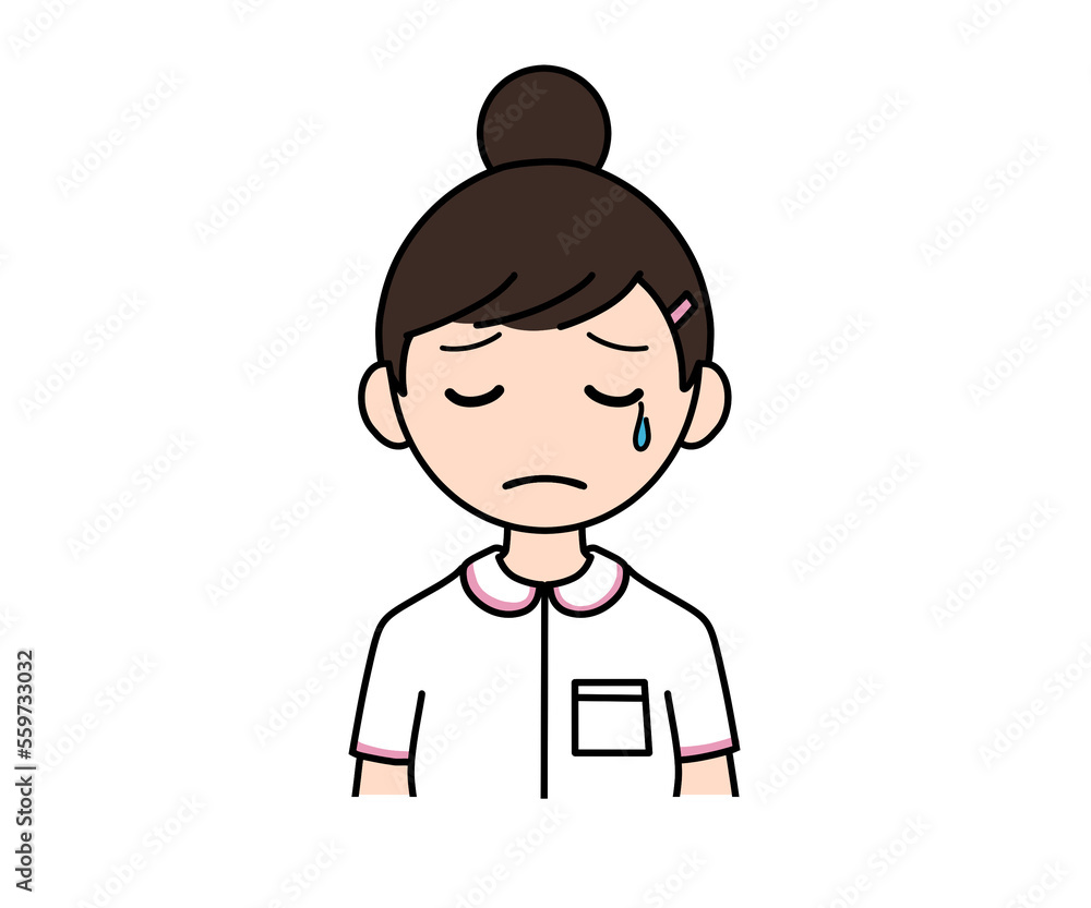 Obraz premium 看護師（悲しい）