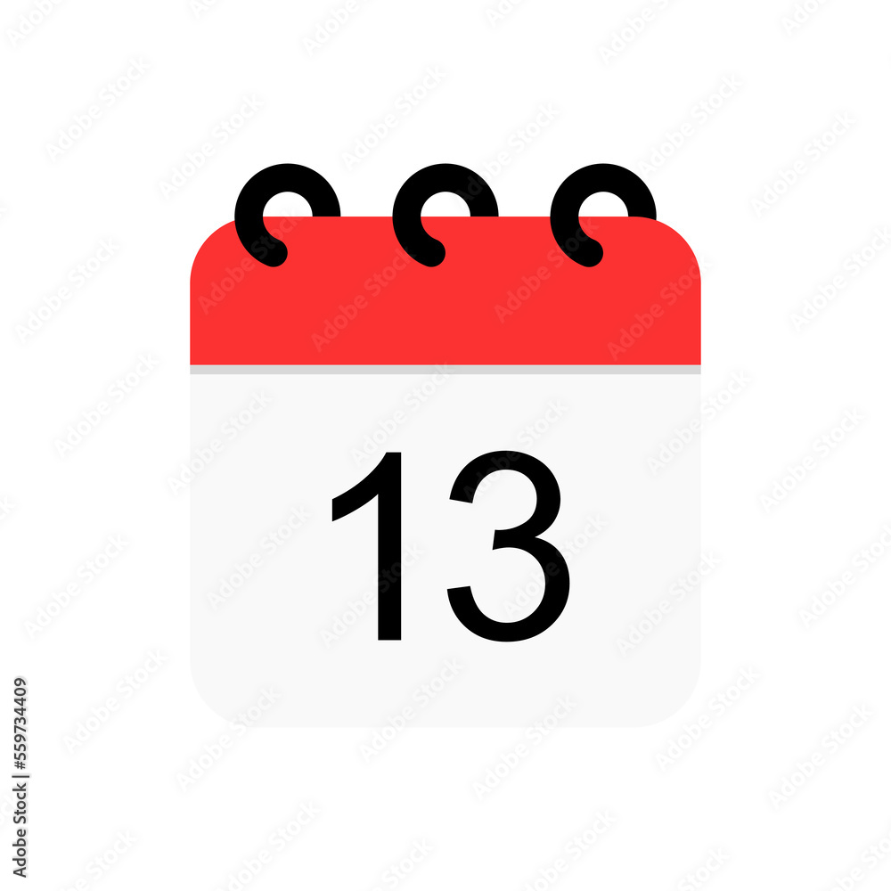 Calendar date vector flat icon Calendar date vector flat icon