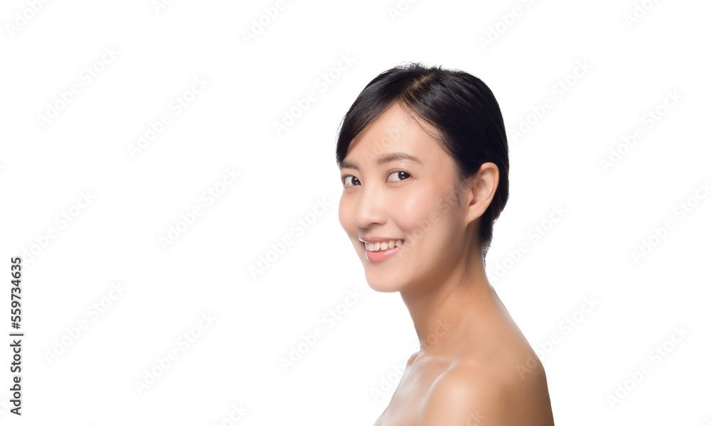 Portrait healthy pretty young woman isolated on white background. beautiful female model person applying cosmetic cream for skincare on fresh makeup clean face. spa, treatment, wellness concept. Portrait healthy pretty young woman isolated on white background. beautiful female model person applying cosmetic cream for skincare on fresh makeup clean face. spa, treatment, wellness concept.