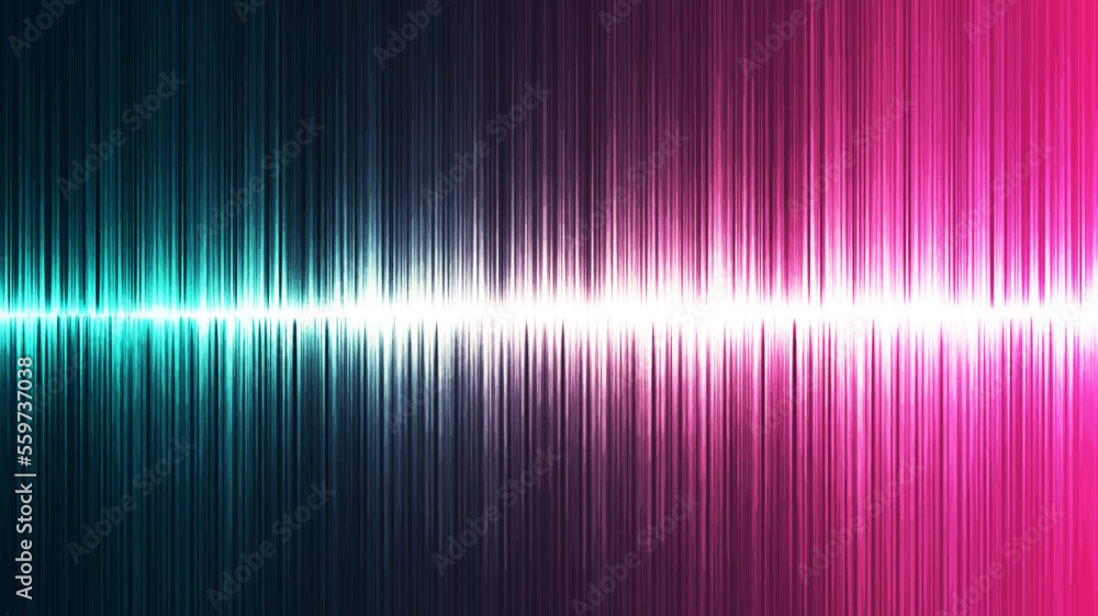 Pink and Green Sound Wave Background,technology and earthquake wave diagram concept,design for music studio and science,Vector Illustration.