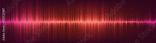 Panorama Ultra Sonic sound wave background,design,Free Space For text in put,Vector illustration.