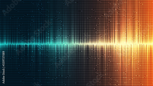 Digital Sound Wave Background,technology and earthquake wave diagram concept,design for music studio and science,Vector Illustration.