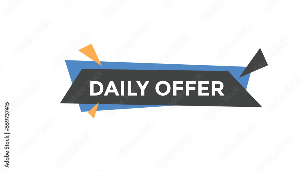 Daily offer button web banner templates. Vector Illustration
Daily offer button web banner templates. Vector Illustration