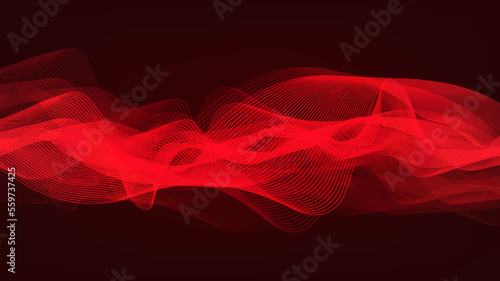 Dark Red Sound Wave Background,technology and earthquake wave diagram concept,design for music studio and science,Vector Illustration.