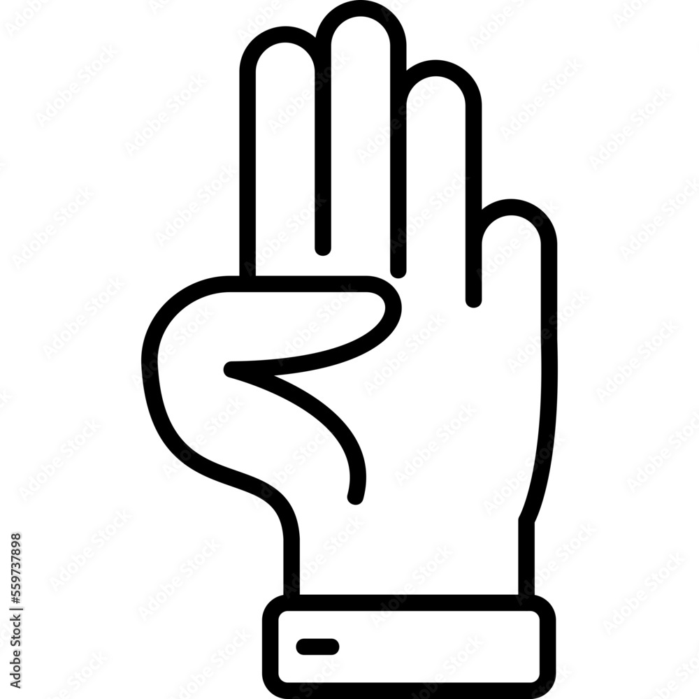 Three Fingers Icon