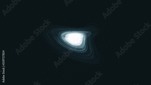 Dark Blue Spiral Black hole on Galaxy background with Milky Way spiral,Universe and starry concept design,vector