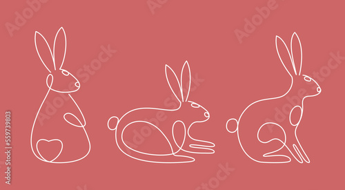Collection of rabbits for Moon Festival, Chinese Lunar Year of the Rabbit, Easter decor