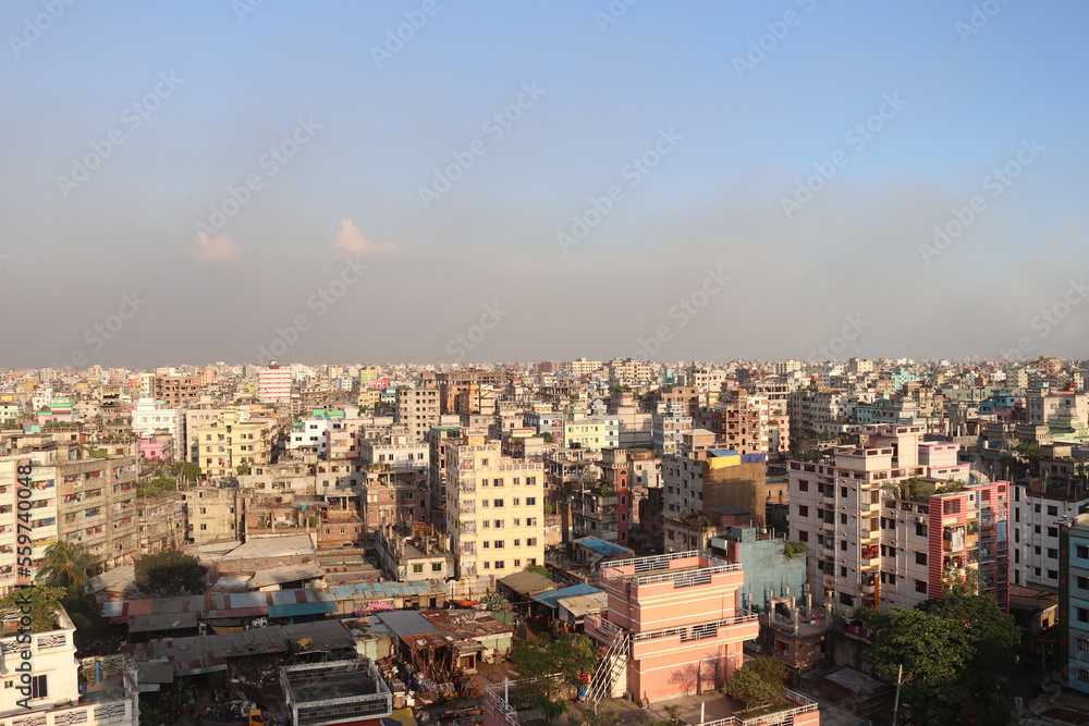 Densely Populated Cities Dhaka, Bangladesh