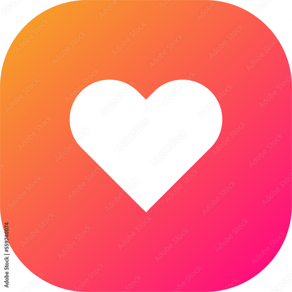 Heart icon in gradient colors. Love signs illustration. Heart icon in gradient colors. Love signs illustration.