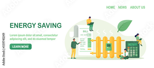 Man monitoring central heating meter, calculating utility bill. Home energy efficiency audit. Reduce costs heating, cooling. Efficiency utilities consumption. Save money on payment for resource usage