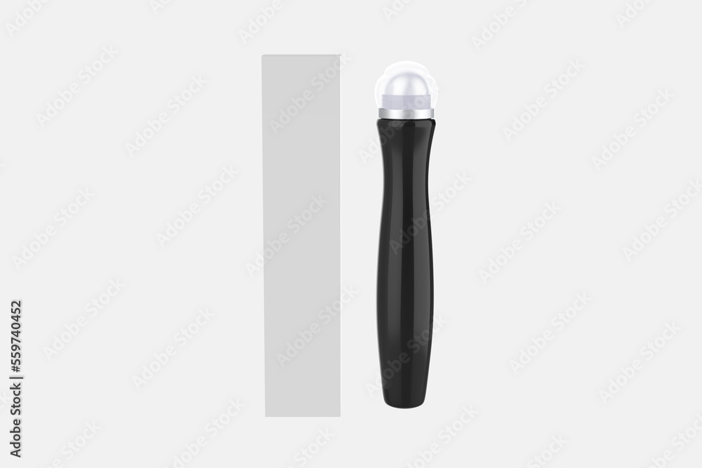 Cosmetic Bottle with Roller Ball Applicator Mockup. 3d illustration Cosmetic Bottle with Roller Ball Applicator Mockup. 3d illustration
