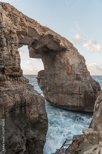Wied il-Mielah is a beautiful natural bridge on the island of Gozo.  © Tibi.lost.in.nature