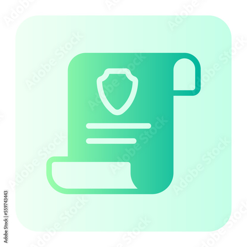 insurance gradient icon