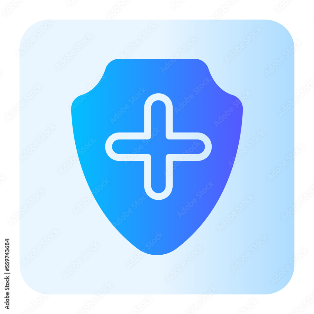 Obraz premium medical insurance gradient icon