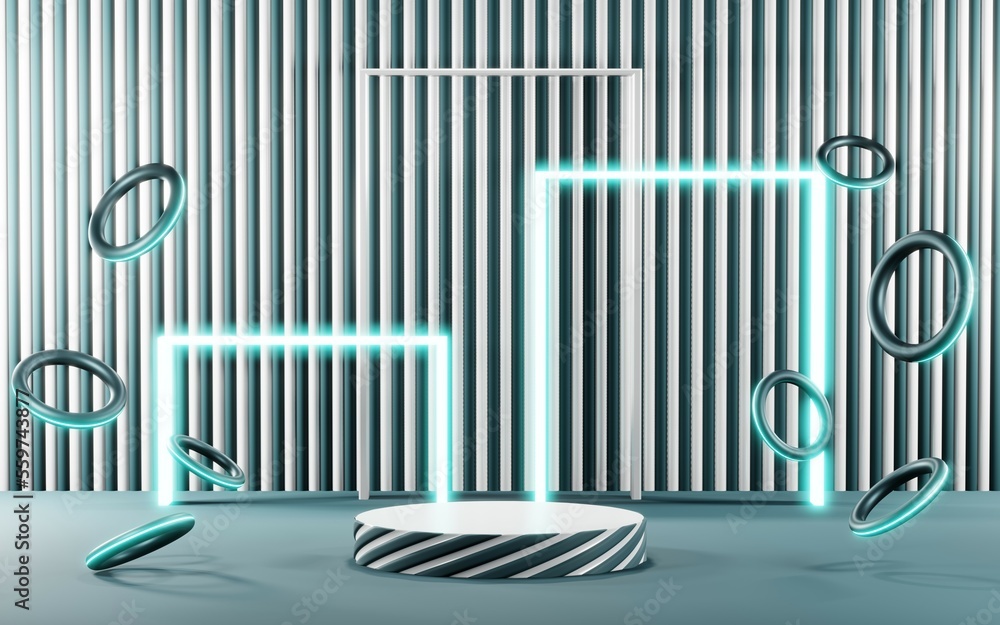3D render of pastel template soft blue minimal background for show products 3D render of pastel template soft blue minimal background for show products