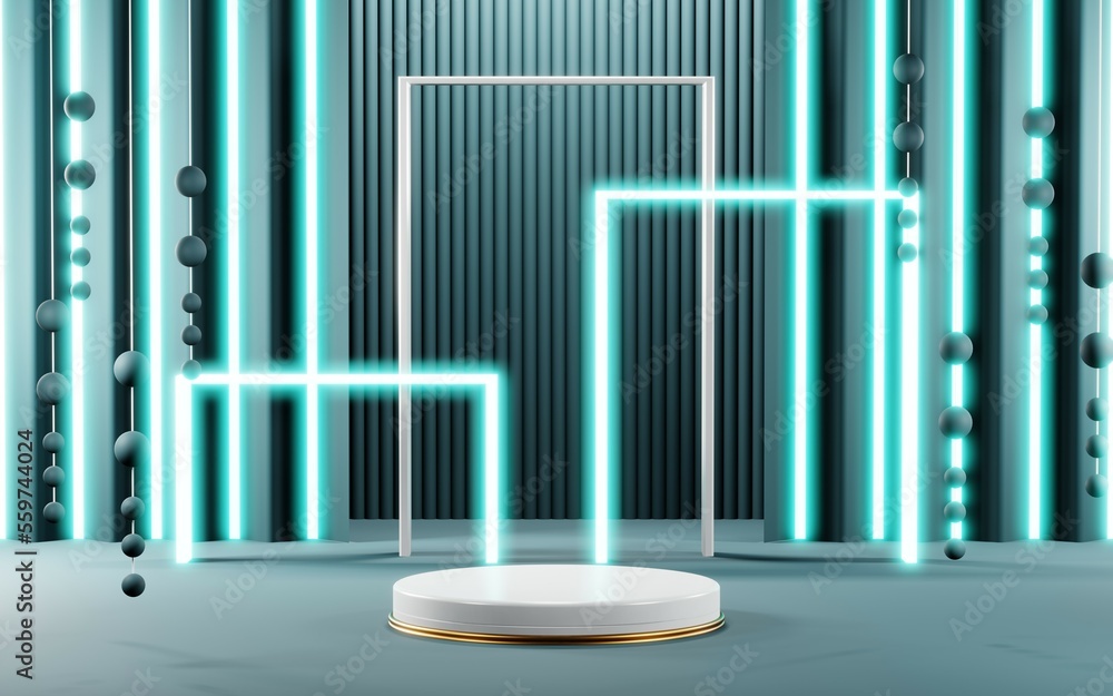 3D render of pastel template soft blue minimal background for show products 3D render of pastel template soft blue minimal background for show products