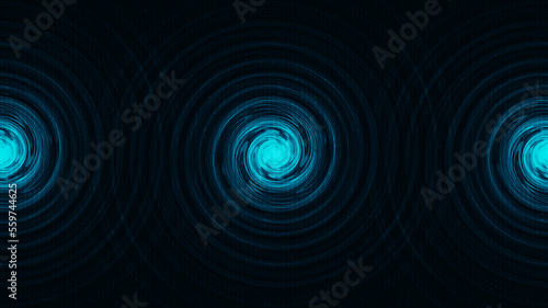 Speed Teleport Warp Spiral Technology on Green Background,Network Concept design,Vector illustration.