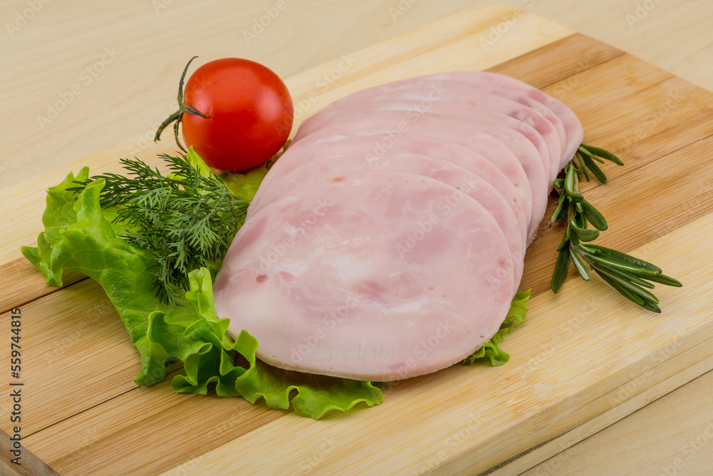 Sliced ham