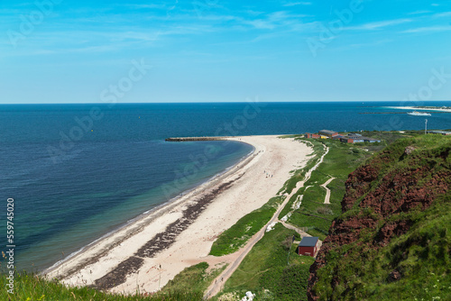 View of North Beach on the island of Heligoland. Germany.