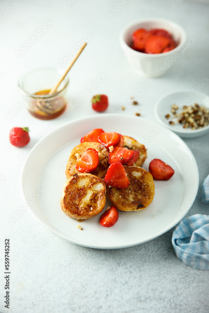 French toast with fresh strawberry French toast with fresh strawberry