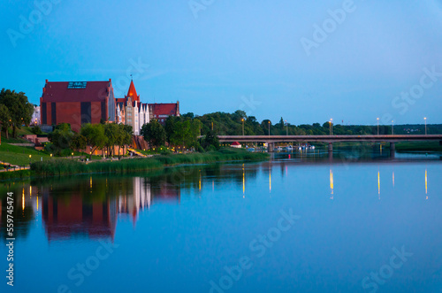 panorama of the city of malbork poland europe