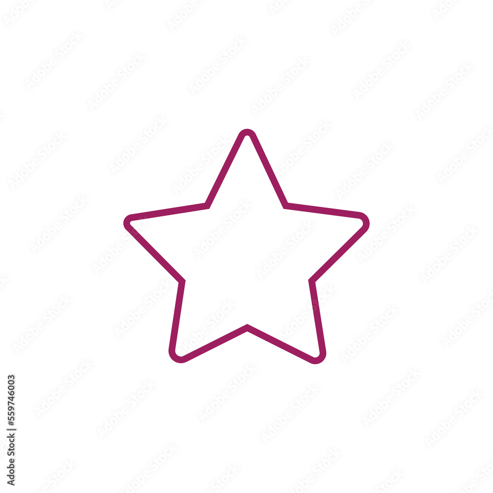 Star icon vector illustration. Linear symbol with thin outline. The thickness is edited. Minimalist style. Exclusive quality of execution in material design. Line thickness 20 px Star icon vector illustration. Linear symbol with thin outline. The thickness is edited. Minimalist style. Exclusive quality of execution in material design. Line thickness 20 px