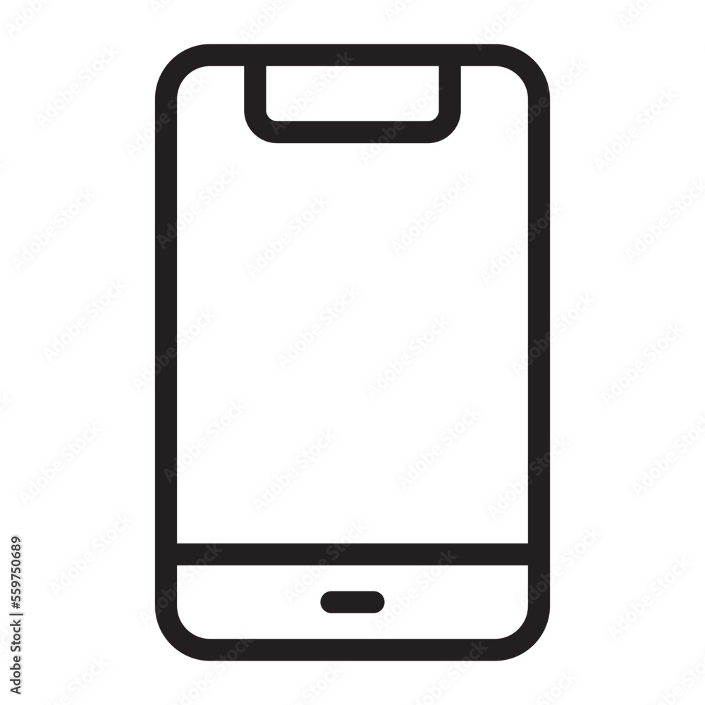smartphone line icon smartphone line icon