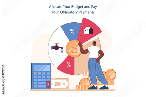 Allocate your budget and pay your obligatory payments to decrease