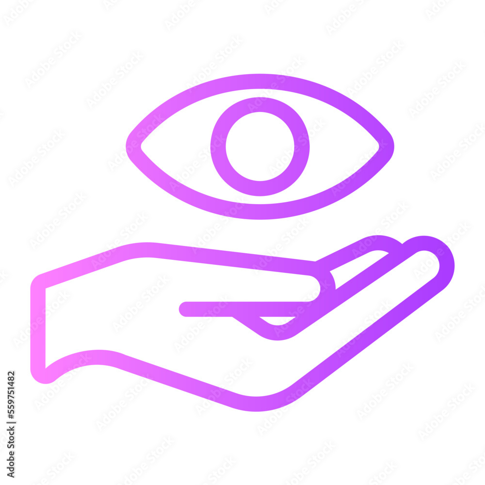 eye insurance gradient icon eye insurance gradient icon