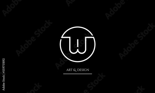WI,IW, W, I abstract letters logo monogram
