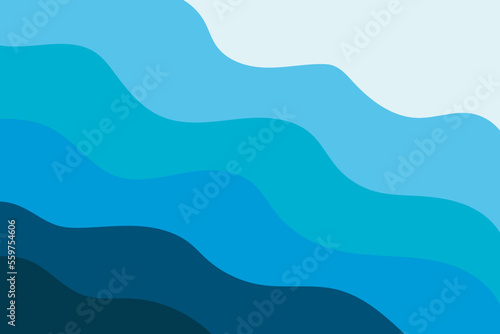 background blue wave abstract professional persentation flyer