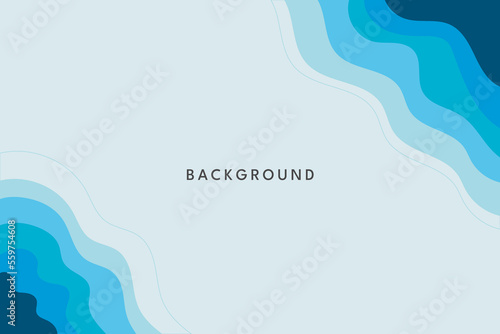 background wave blue abstract professional flyer persentation