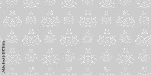 Pattern with sea crayfish on a gray background. Seamless background. Texture for wallpaper. vector eps 10