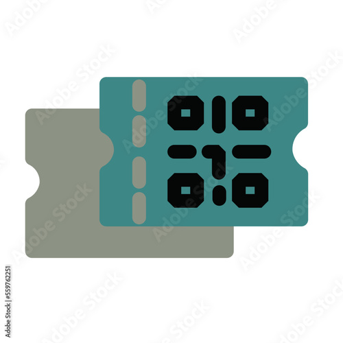 Eticket Flat Icon