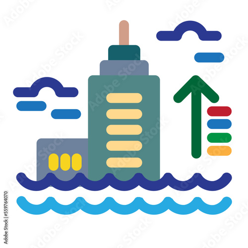 Flood Flat Icon