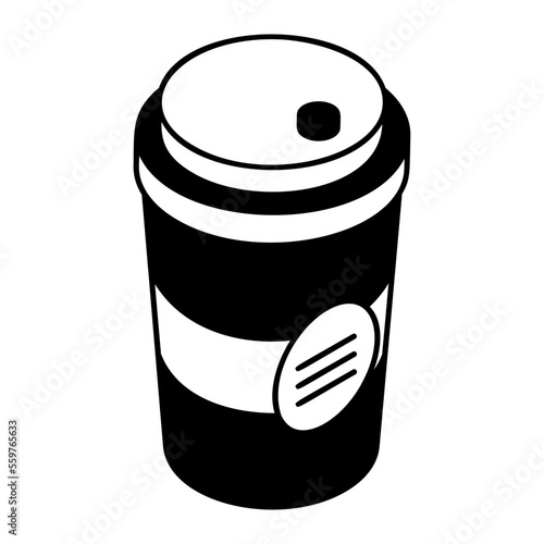 Hot Drinks Concept, Paper Based Tea Bags Vector isometric Icon Design, Winter Season activities Symbol, Coldest Weather Sign, Snow and frost Stock Illustration