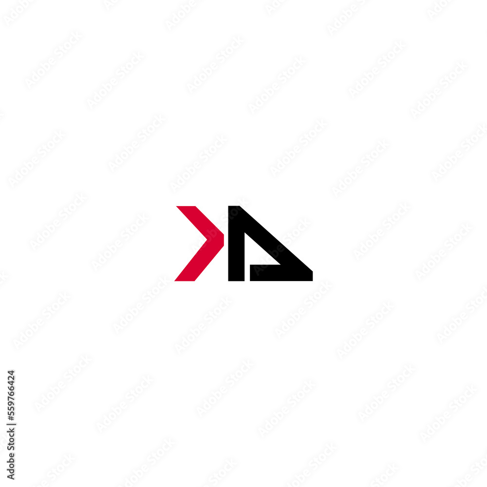 Letter KA logo vector design template Letter KA logo vector design template