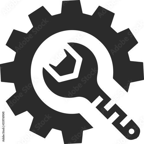 Easy maintenance icon,  maintenance icon black vector