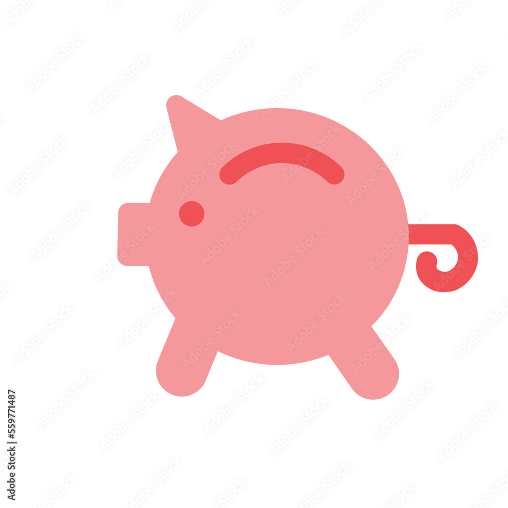 Piggy Flat Icon Piggy Flat Icon