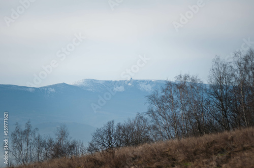 Góry Karkonosze, widoki na Karkonosze, Snieżka, Jelenia Góra, dom w górach, 