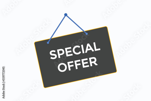 special offer button vectors.sign label speech bubble special offer 
