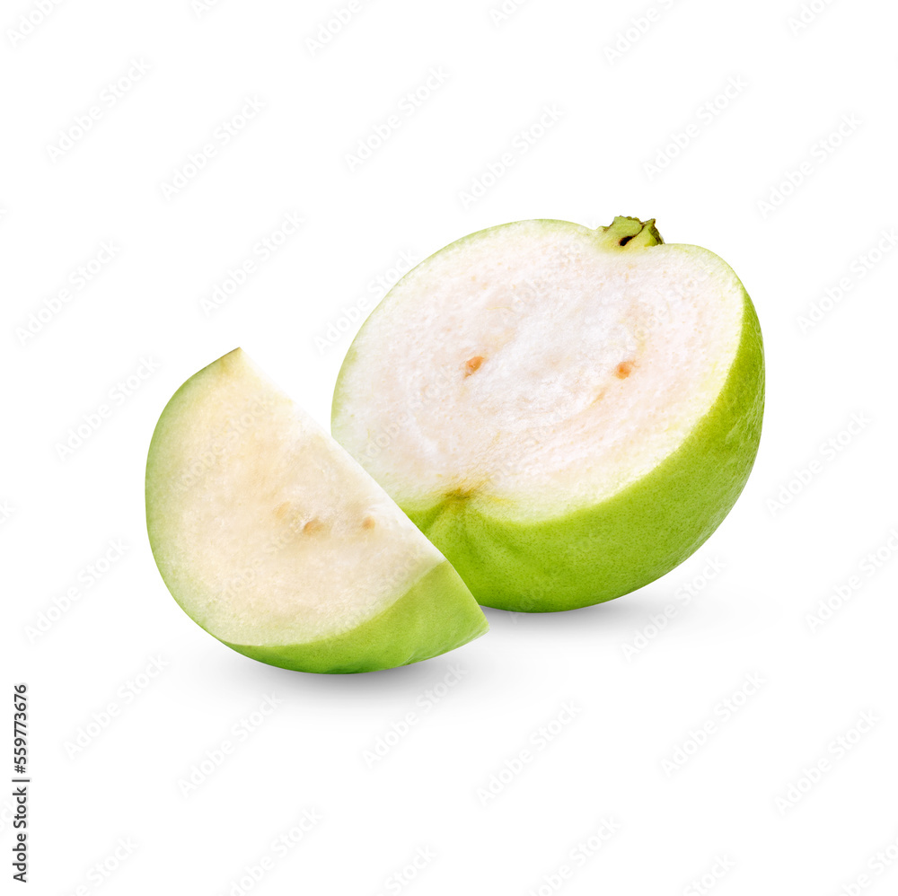 Sliced Guava fruit isolated on transparent background (.PNG) Sliced Guava fruit isolated on transparent background (.PNG)