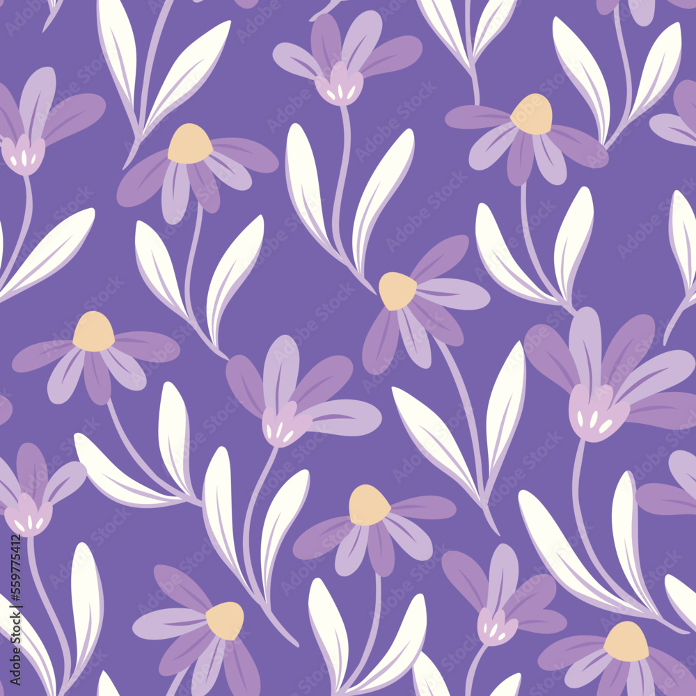 Seamless pattern with hand drawn flowers on white background. Vintage repeat background. Vector floral texture. Seamless pattern with hand drawn flowers on white background. Vintage repeat background. Vector floral texture.