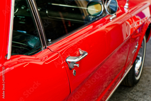 red car detail