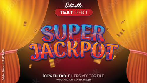 3d editable text effect casino theme