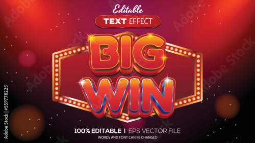 3d editable text effect casino theme