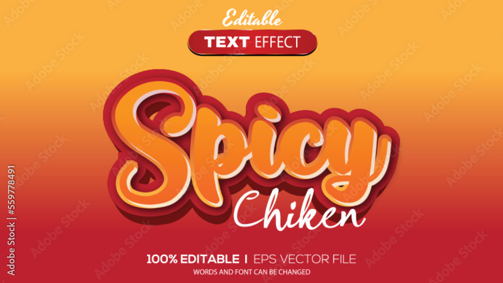 3d editable text effect spicy chicken theme 3d editable text effect spicy chicken theme