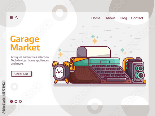 Garage Market Antiques and Rarities Banner