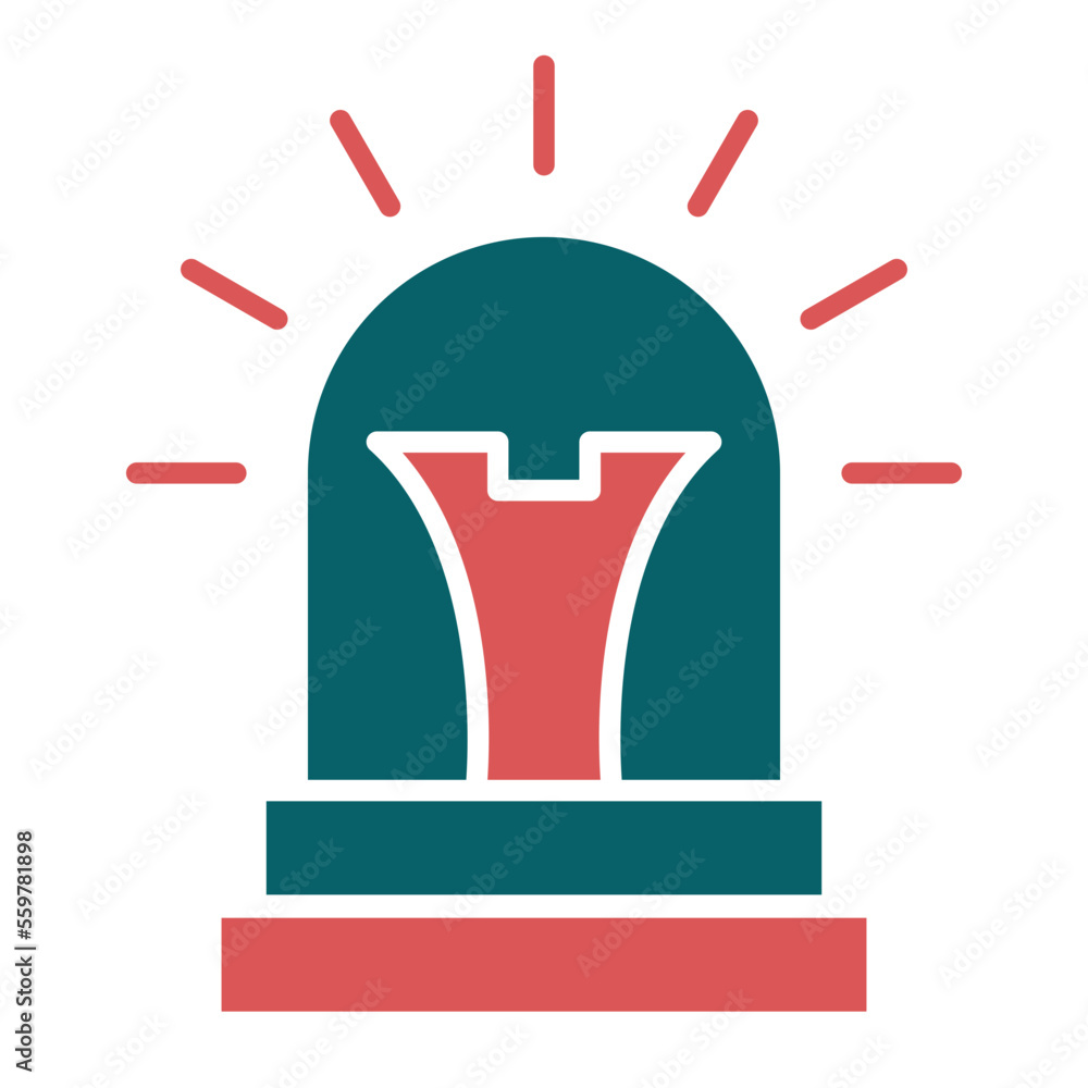 Obraz premium Siren Icon Style